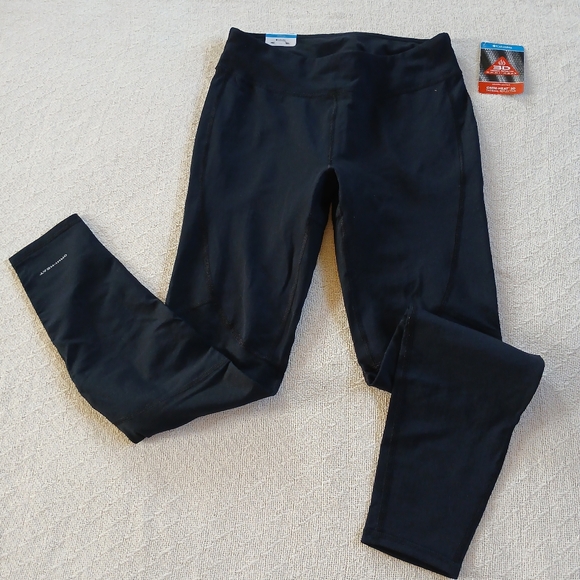 columbia ♡ thermal reflective knit tights black winter - Picture 1 of 11